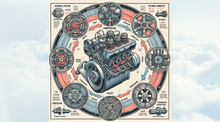 Principe de fonctionnement du moteur à 4 temps